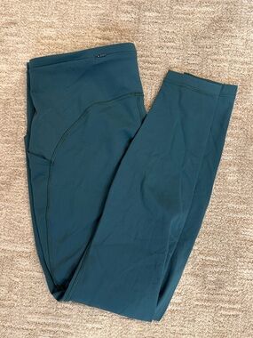 Lululemon Swift Speed Dark Teal Performance Leggings 28” size 14